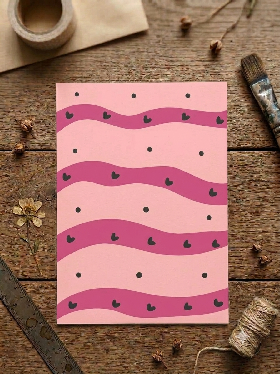 Beautiful decorated A4 sheet paper design