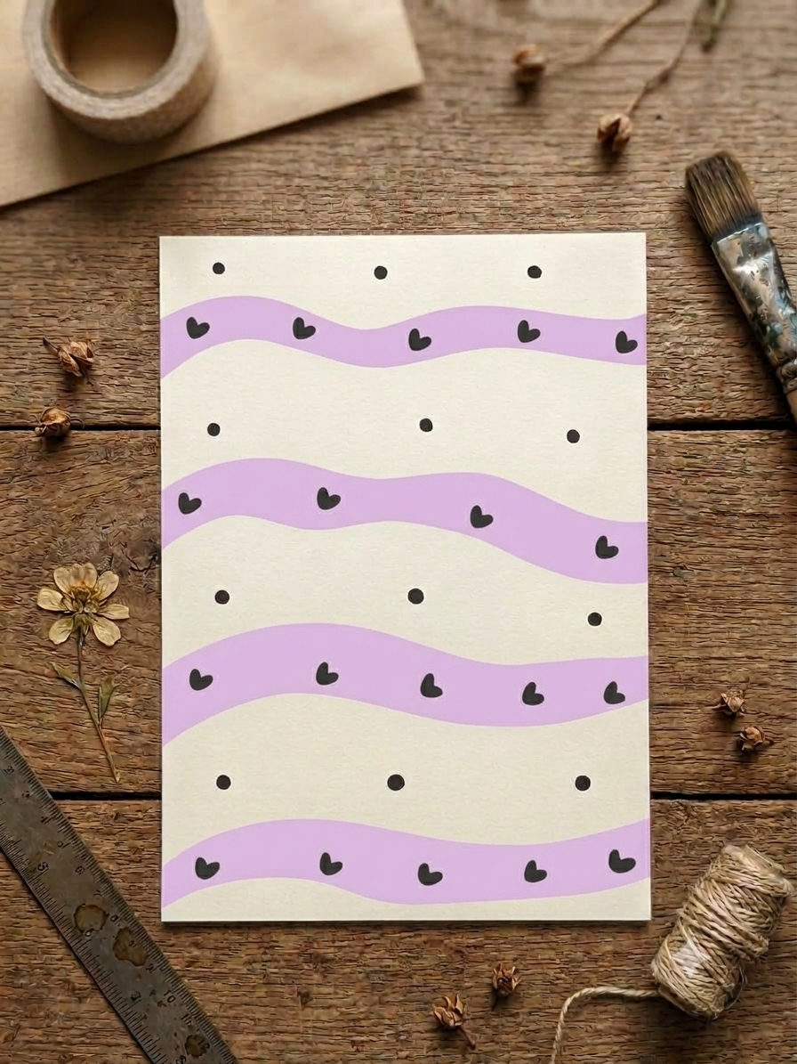 Beautiful decorated A4 sheet paper design
