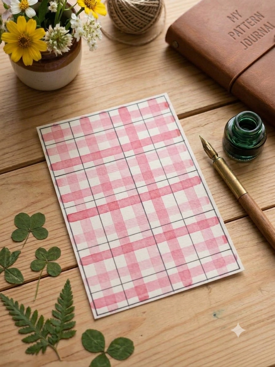 A crazy decorated A4 sheet scrapbook paper