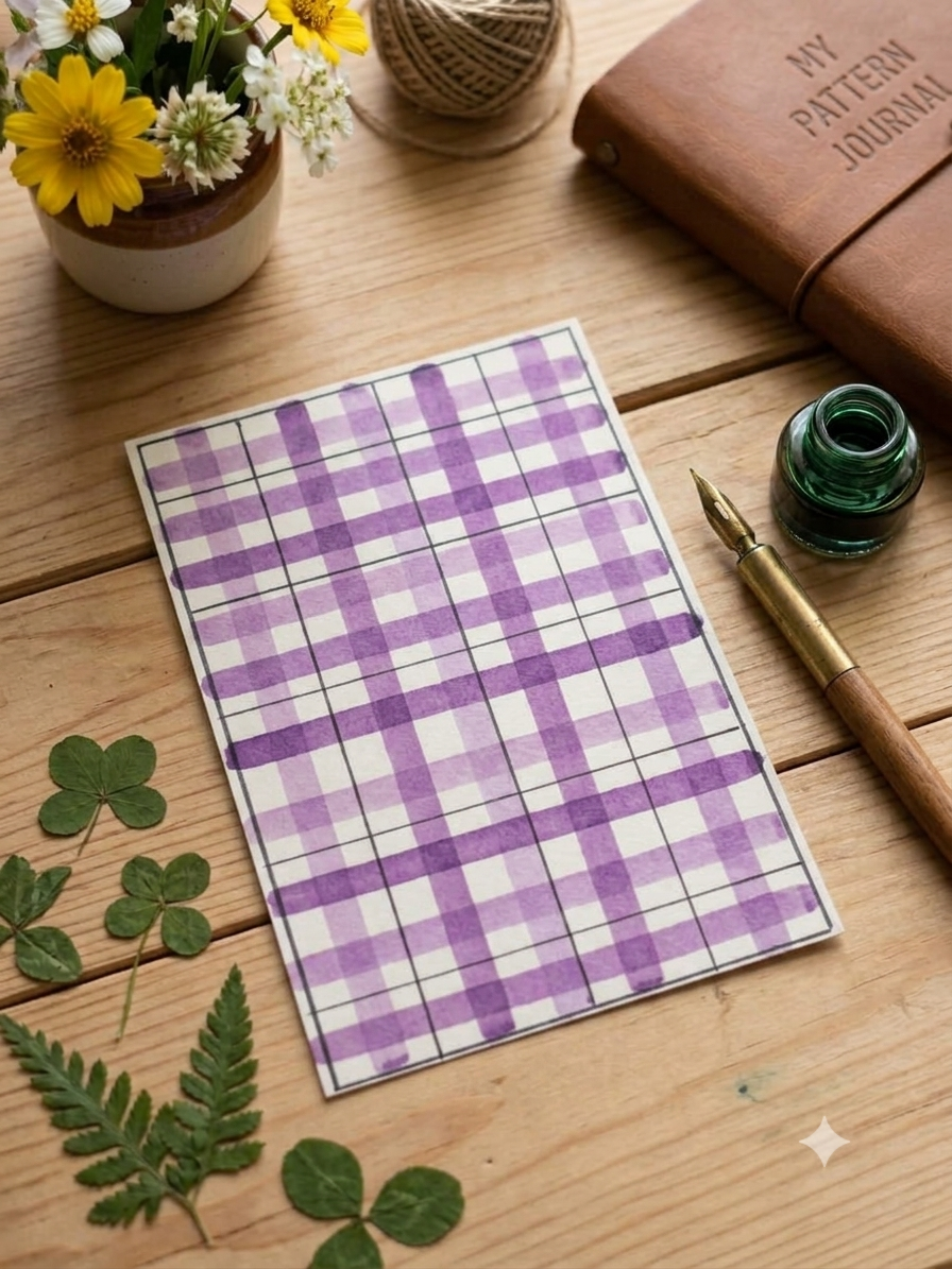 A crazy decorated A4 sheet scrapbook paper