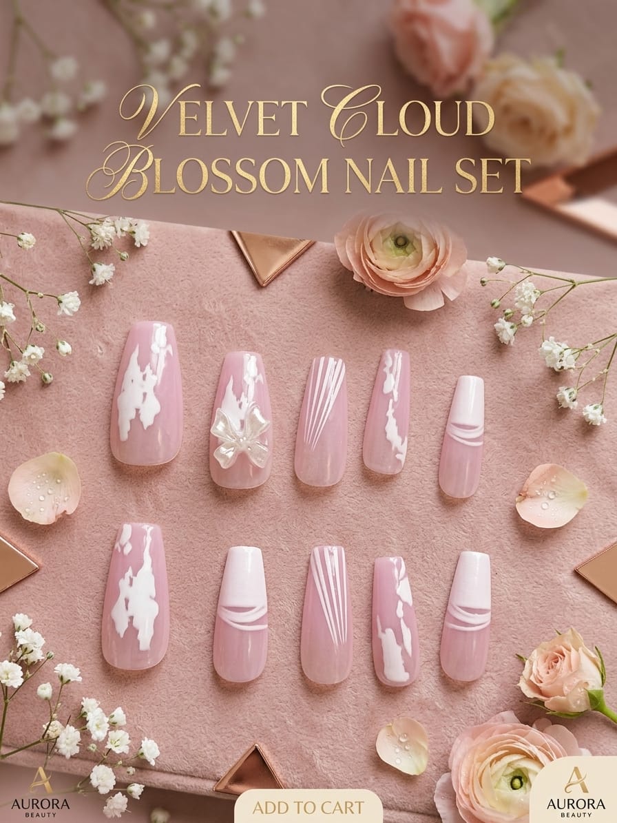 The beautiful cute nails