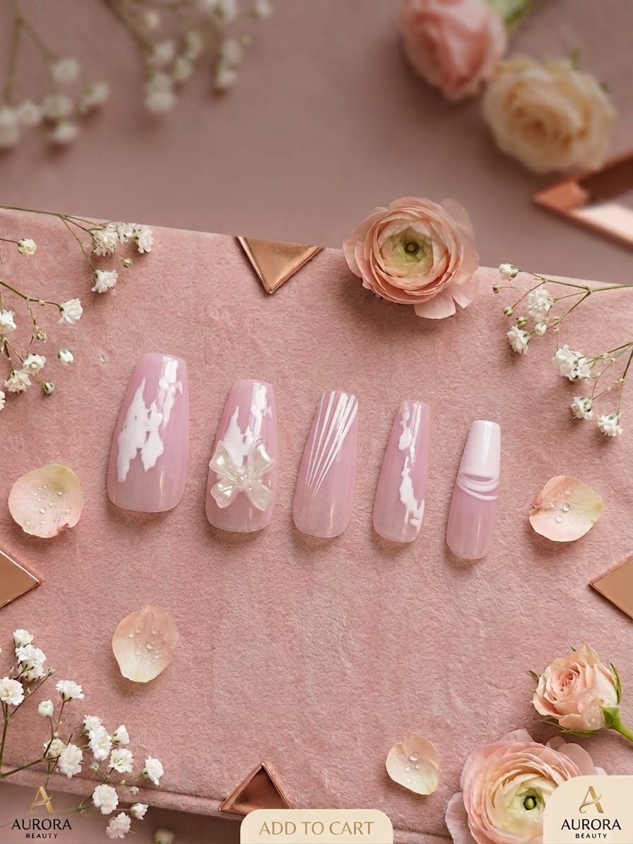 The beautiful cute nails
