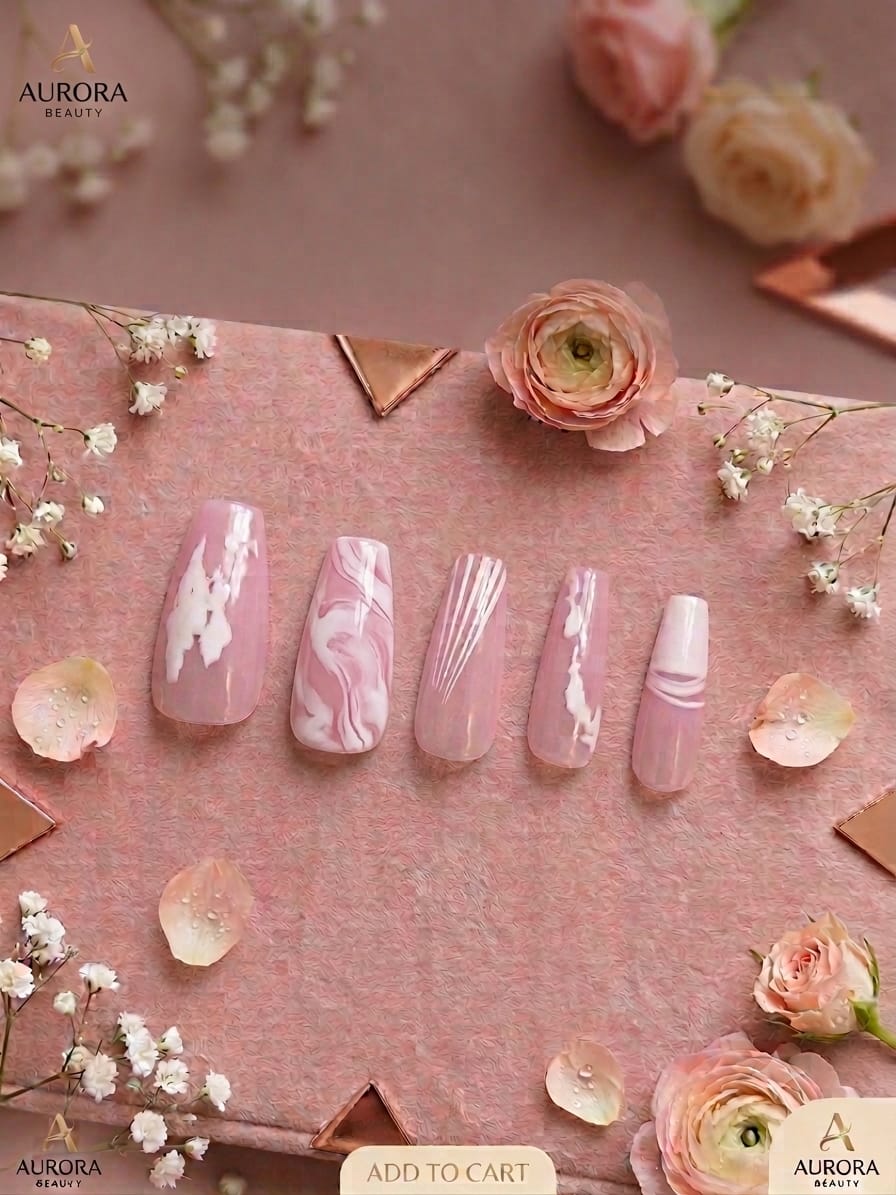 The beautiful cute nails
